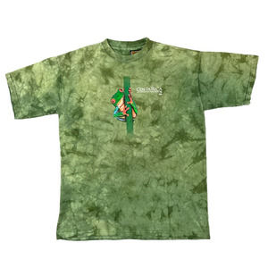 Red Eyed Tree Frog Tshirt Costa Rica Nature Animal Green Tie‎ Dye Jungle XL Rare